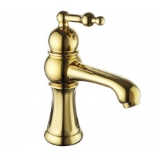 Смеситель для раковины MEXEN RETRO GOLD золотой, низкий