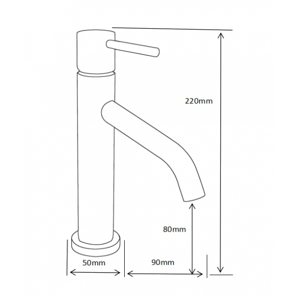 Смеситель для раковины MEXEN RUMBA CHROME хром, низкий