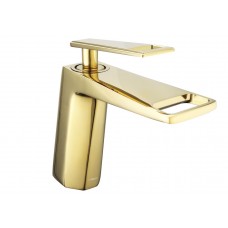 Змішувач для раковини MEXEN TOPAZ GOLD золотий, низький