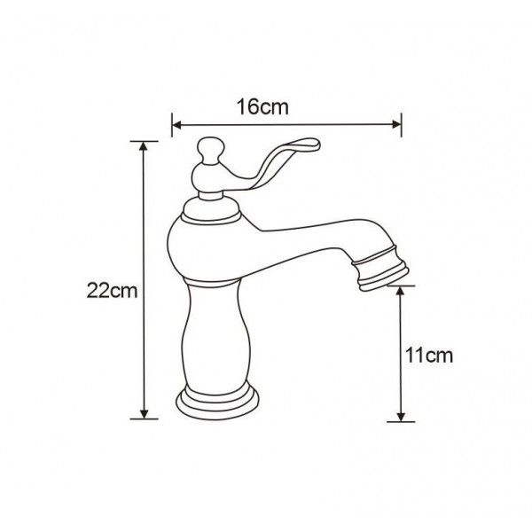Змішувач для раковини MEXEN VELA CHROME хром, низький