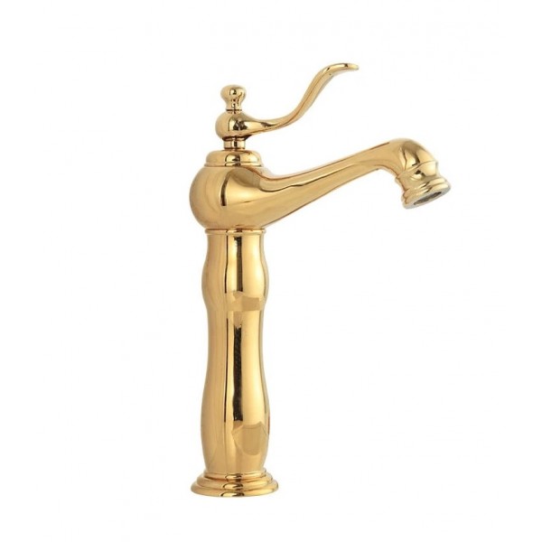 Смеситель для раковины MEXEN VELA GOLD золотой, высокий