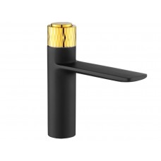 Змішувач для раковини MEXEN ZERO+ BLACK GOLD чорний/золотий, низький