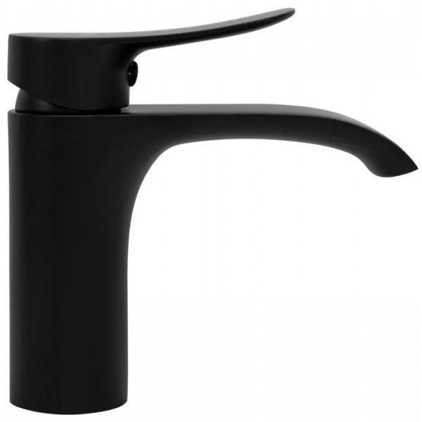 Смеситель для раковины (умывальника) REA DART BLACK черный низкий