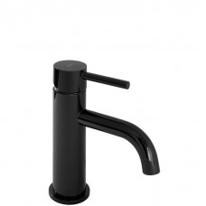 Змішувач для раковини REA LUNGO BLACK GLOSSY чорний низький