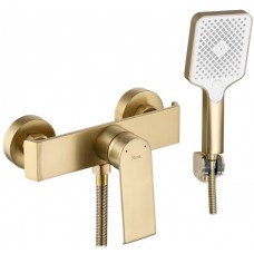 Смеситель для ванны и душа REA HASS BRUSHED GOLD настенный
