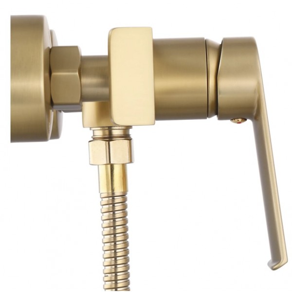 Змішувач для ванни та душу REA HASS BRUSHED GOLD настінний