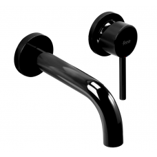 Змішувач для раковини REA LUNGO BLACK GLOSSY + BOX прихованого монтажу