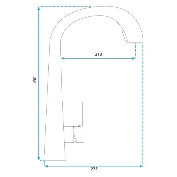 Смеситель для кухни REA ROSS NIKIEL BRUSHED никель