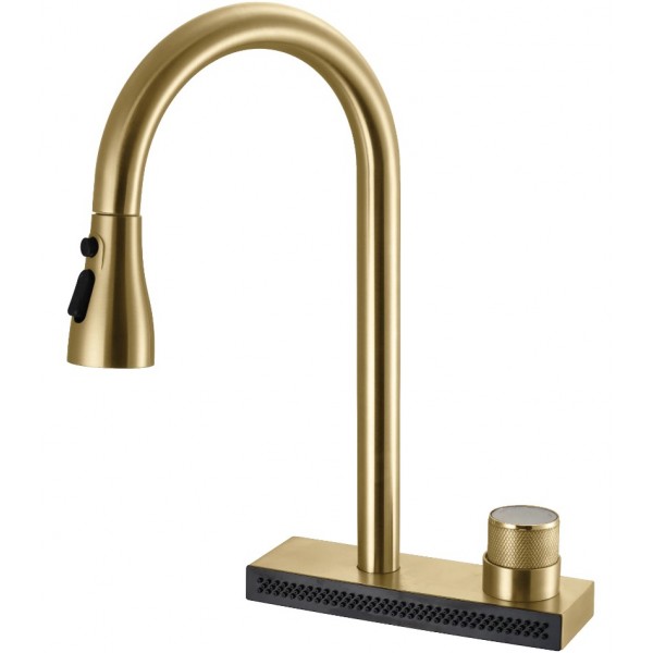 Змішувач для кухні REA CONOR BRUSHED GOLD матове золото