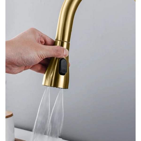 Змішувач для кухні REA CONOR BRUSHED GOLD матове золото