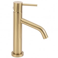 Змішувач для раковини REA LEVEL BRUSHED GOLD матове золото низький