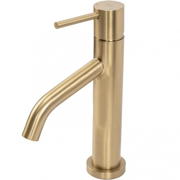 Змішувач для раковини REA LEVEL BRUSHED GOLD матове золото низький