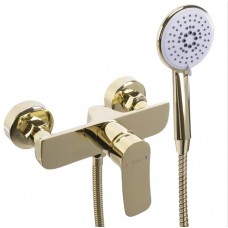 Смеситель для ванны и душа REA DART GOLD настенный без излива