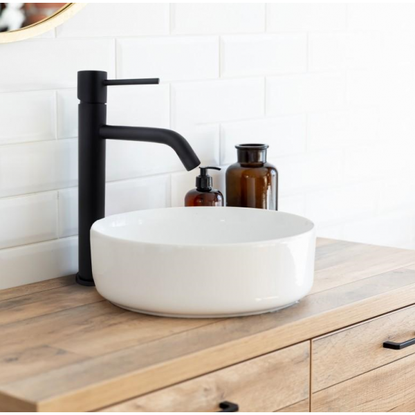 Змішувач для раковини YOKA MOLI 36 BLACK чорний високий