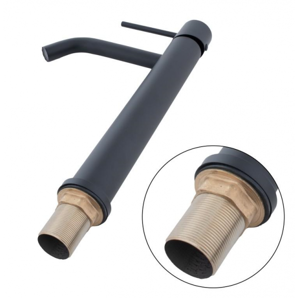 Змішувач для раковини YOKA MOLI 36 BLACK чорний високий