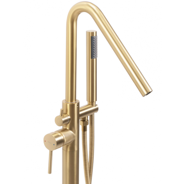 Змішувач для ванни REA ARAS BRUSHED GOLD для підлоги