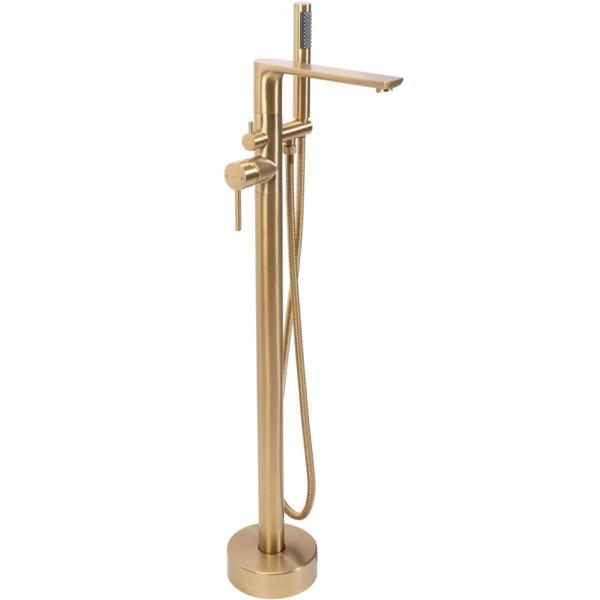 Смеситель для ванны REA FLORES BRUSHED GOLD напольный