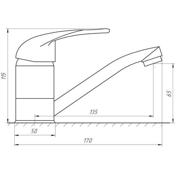 Смеситель для умывальника EcoMix ENERGO E-GEZ-203M