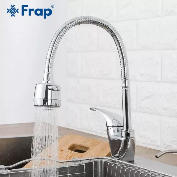 Змішувач для кухні з гнучким виливом FRAP F4303