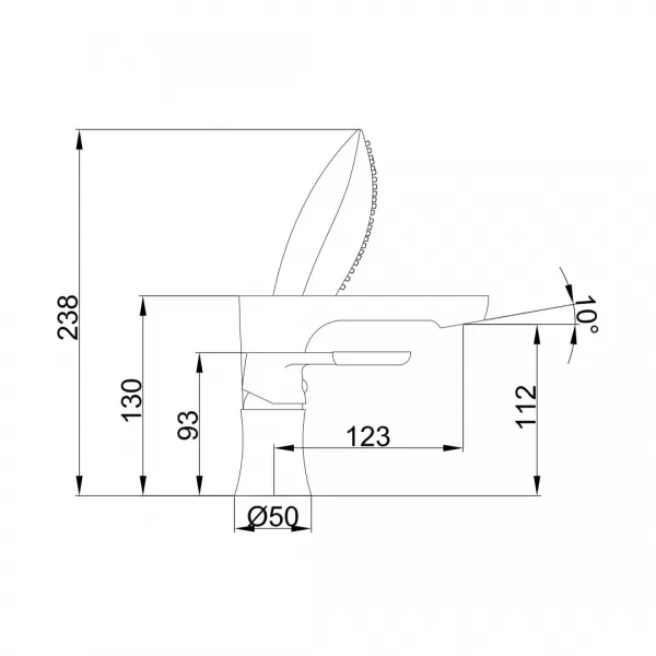 Смеситель для ванны на борт FRAP  F1134