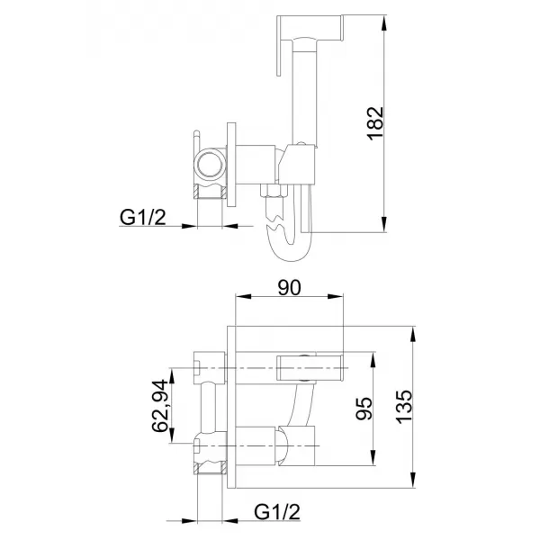 Гігієнічний душ FRAP  F7505