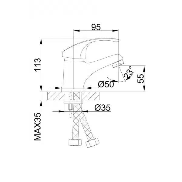 Смеситель для раковины FRAP  F1036