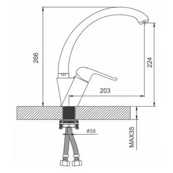 Смеситель для кухни GAPPO G4150-8