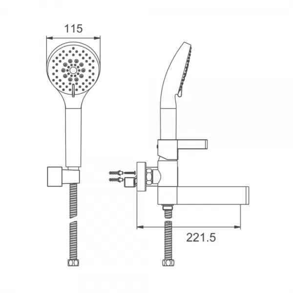 Смеситель для ванны GAPPO G3281