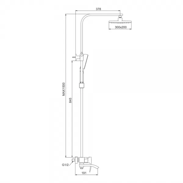 Душова система GAPPO G2407-8