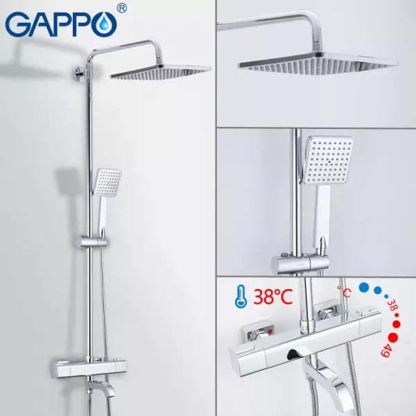 Душова система з термостатом GAPPO G2491