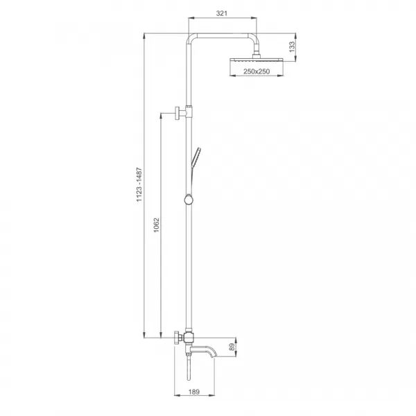 Душова система з термостатом GAPPO G2491