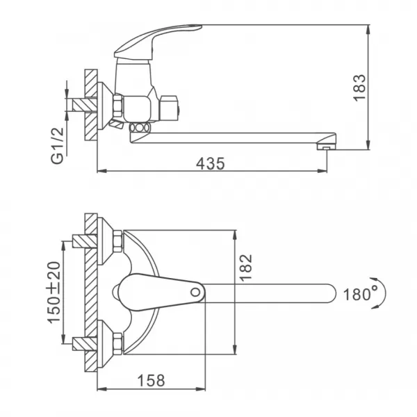 Змішувач для ванни FRAP  F2221