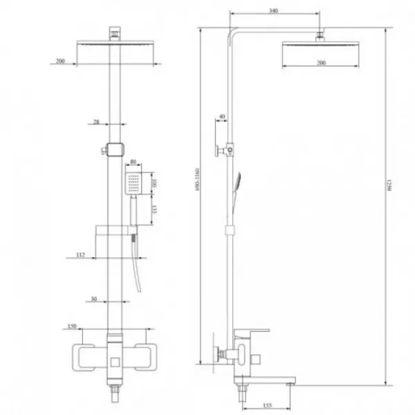 Душова система WEZER PRO16-02