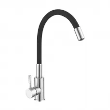 Смеситель для кухни с гибким изливом WEZER EKO4X-01B