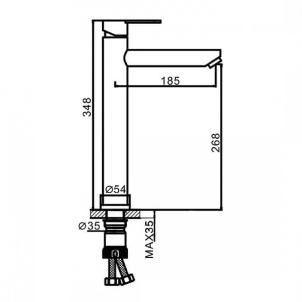 Змішувач для раковини FRAP F10801-2