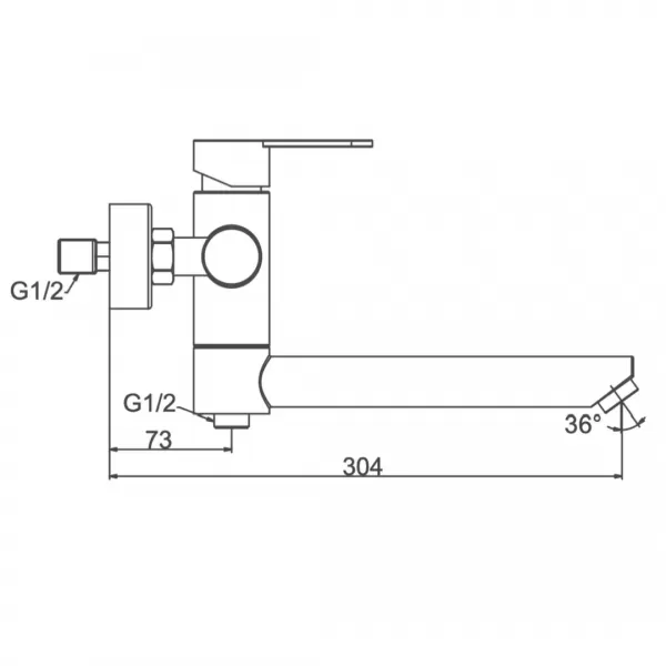 Змішувач для ванни FRAP  F32801