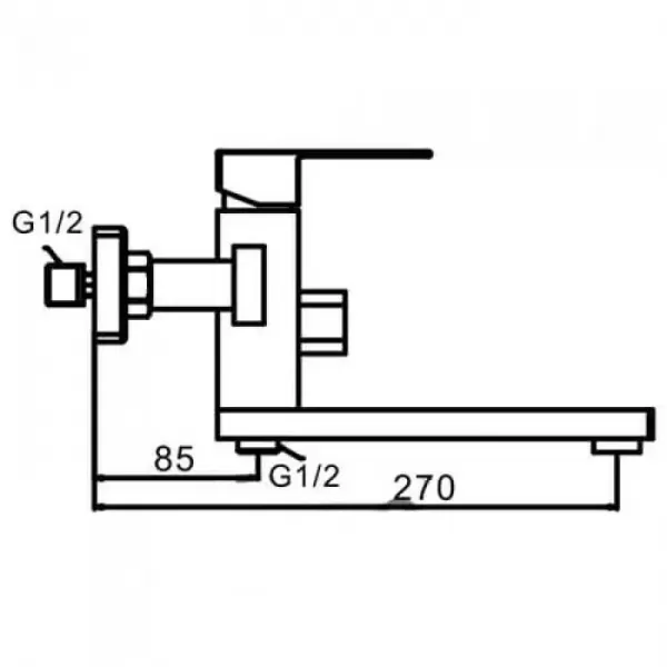Смеситель для ванны FRAP  F32802