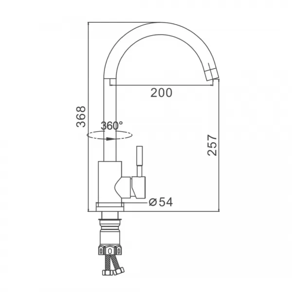 Змішувач для кухні FRAP F40899-4