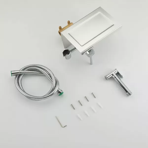 Гигиенический душ с держателем для бумаги и полочкой FRAP F7516