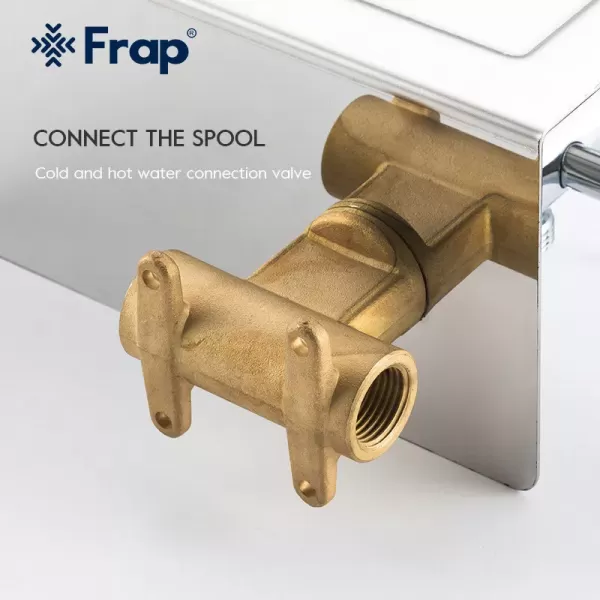 Гигиенический душ с держателем для бумаги и полочкой FRAP F7516