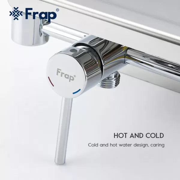 Гигиенический душ с держателем для бумаги и полочкой FRAP F7516