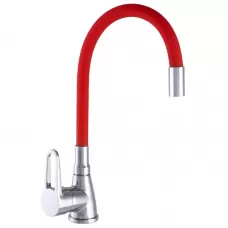 Смеситель для кухни с гибким изливом WEZER SOP4-R045-RED