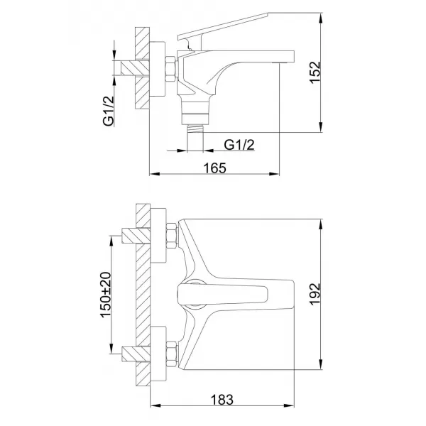 Смеситель для ванны FRAP  F3257
