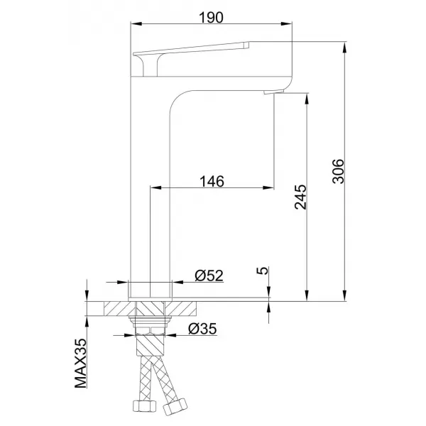 Змішувач для раковини FRAP  F1052-56