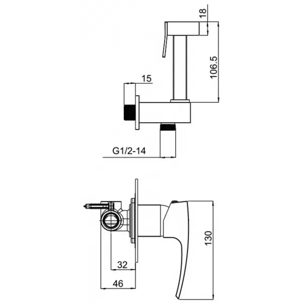 Гигиенический душ GAPPO G7207