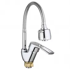 Змішувач для кухні з гнучким виливом WEZER YUB4-R279