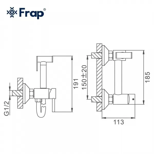 Гігієнічний душ FRAP  F7503-6