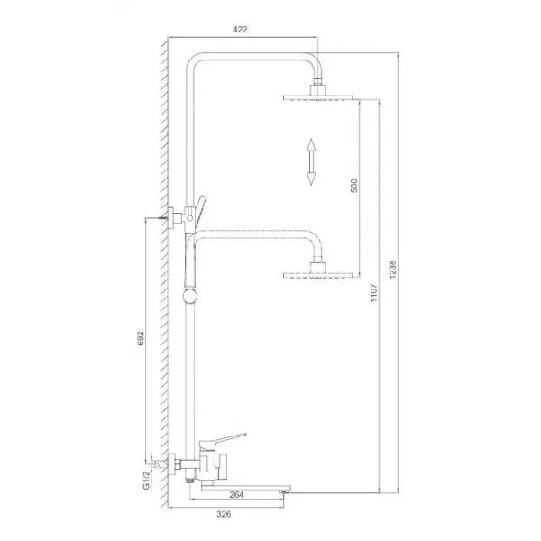 Душова система FRAP F2449-6