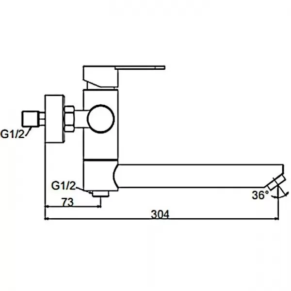 Змішувач для ванни FRAP  F32801-6