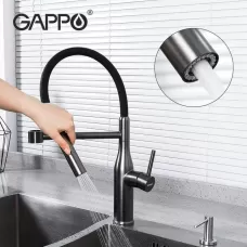 Змішувач для кухні з гнучким виливом на 2 режими струменя GAPPO G4398-51